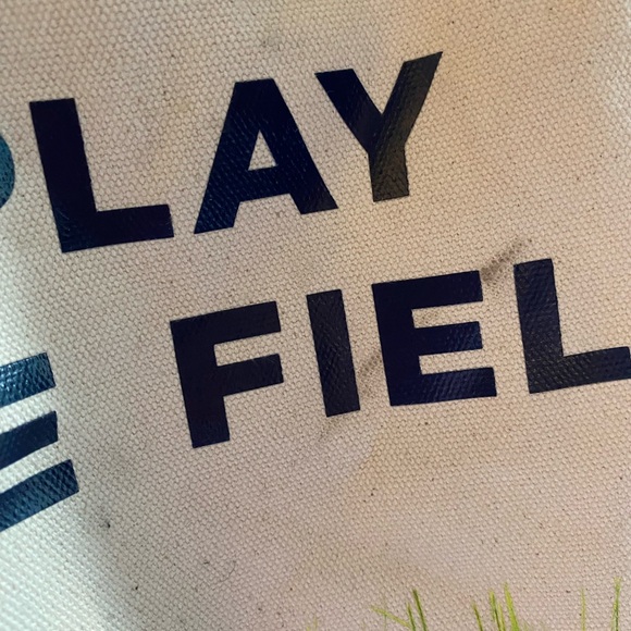 Kate Spade Cream Canvas Tote with Gold Logo - Picture 5 of 10